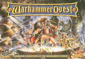 Picture of the front of the Warhammer Quest game box