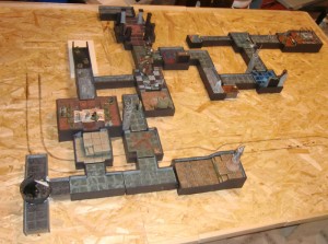 Photo of custom Warhammer Quest 3D board layout