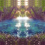 Image of fantasy pool of of sparkling clear water to illustrate the Warhammer Quest Travelling Hazard entitled Crystal Waters